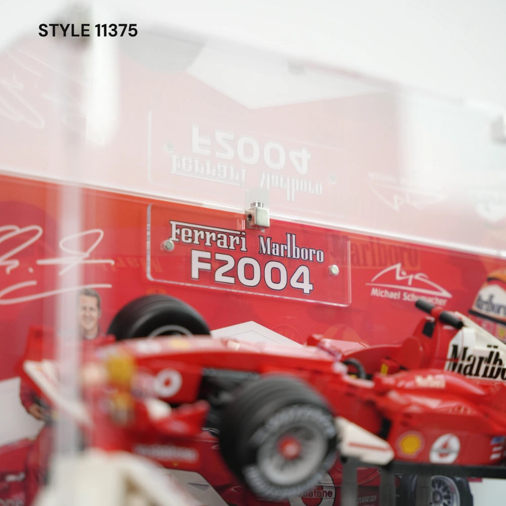 Acryl-Vitrine LEGO MCLAREN MP4/4 F1 & AYRTON SENNA