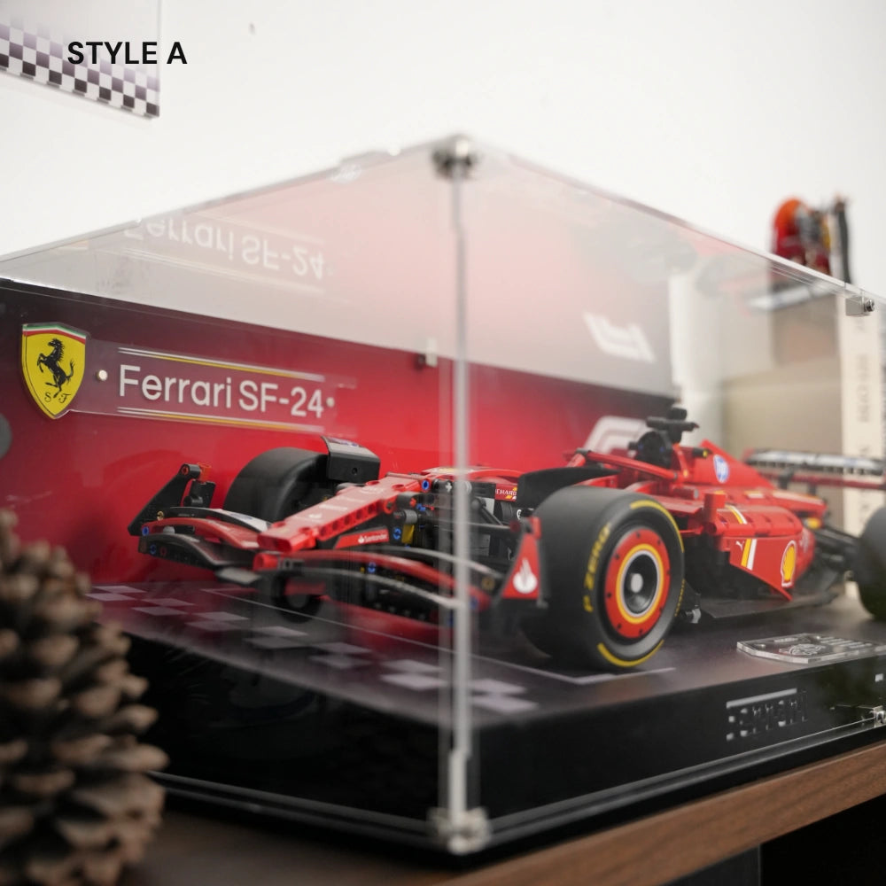 LEGO F1 Display Acrylic Case for Ferrari SF-24 F1 Race Car (42207)