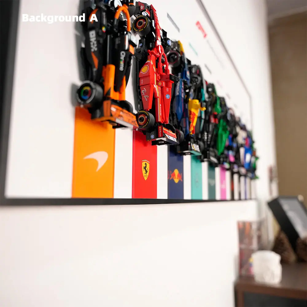  Auto-Wandmontagerahmen für die gesamte Speed Champions F1-Serie PLUS