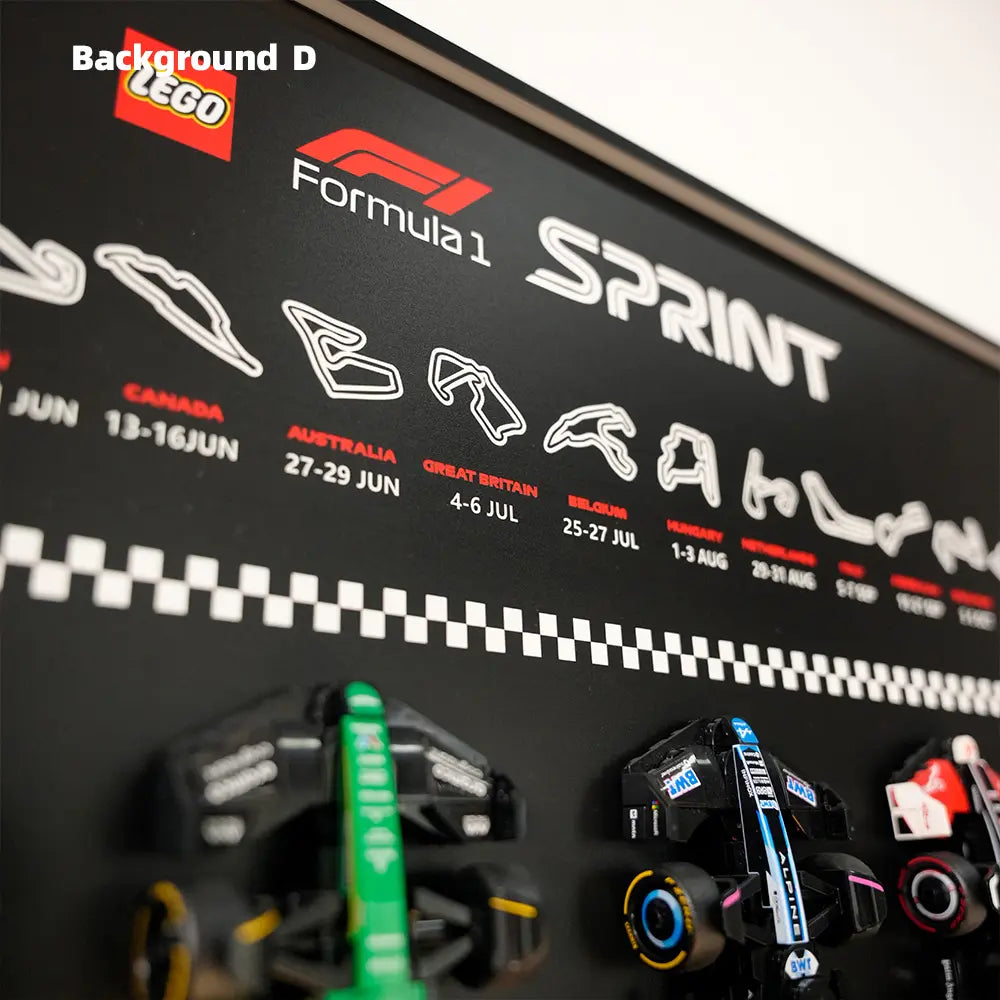  Auto-Wandmontagerahmen für die gesamte Speed Champions F1-Serie PLUS