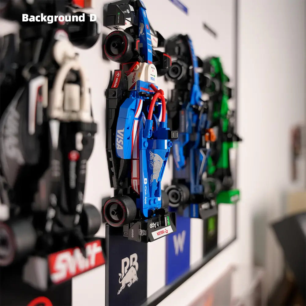  Auto-Wandmontagerahmen für die gesamte Speed Champions F1-Serie PLUS