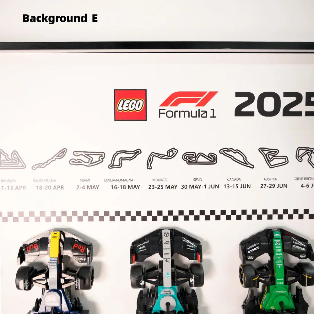 Auto-Wandmontagerahmen für die gesamte Speed Champions F1-Serie PLUS