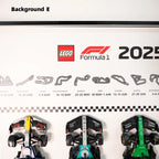  Auto-Wandmontagerahmen für die gesamte Speed Champions F1-Serie PLUS