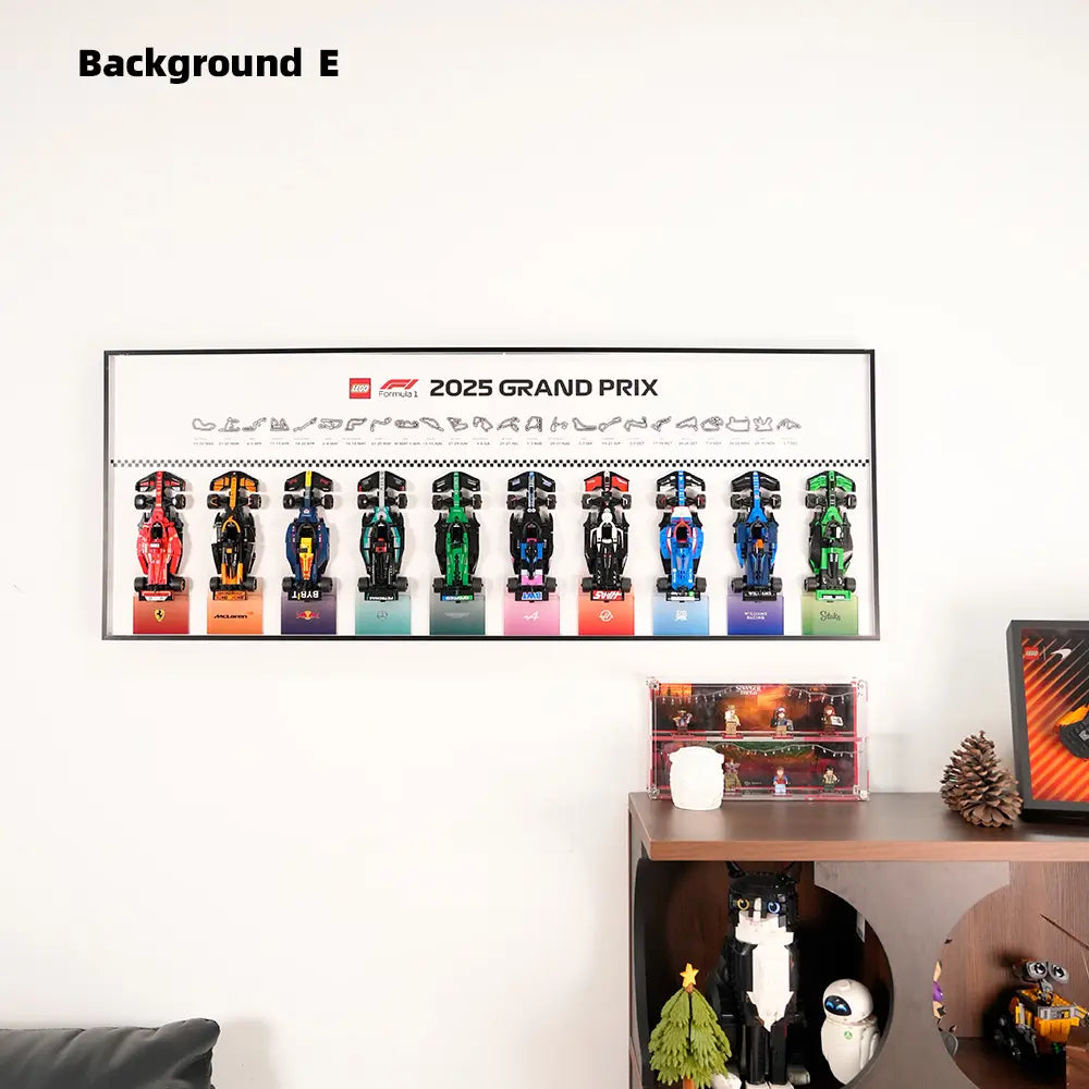  Auto-Wandmontagerahmen für die gesamte Speed Champions F1-Serie PLUS