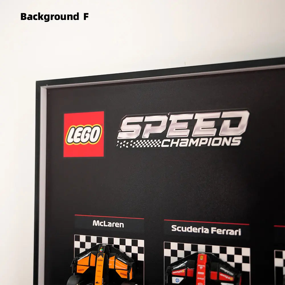  Auto-Wandmontagerahmen für die gesamte Speed Champions F1-Serie PLUS