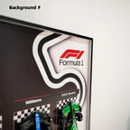  Auto-Wandmontagerahmen für die gesamte Speed Champions F1-Serie PLUS