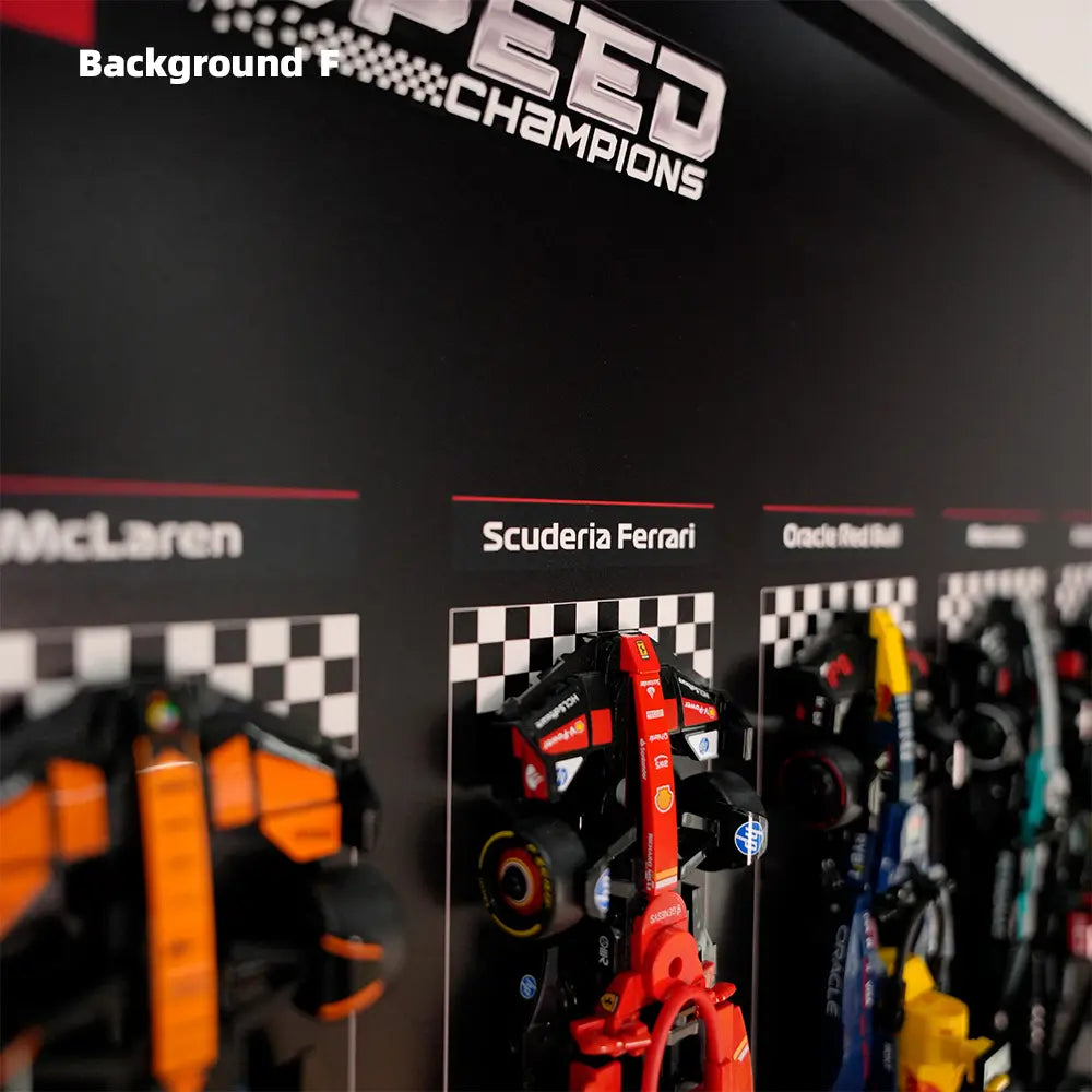  Auto-Wandmontagerahmen für die gesamte Speed Champions F1-Serie PLUS