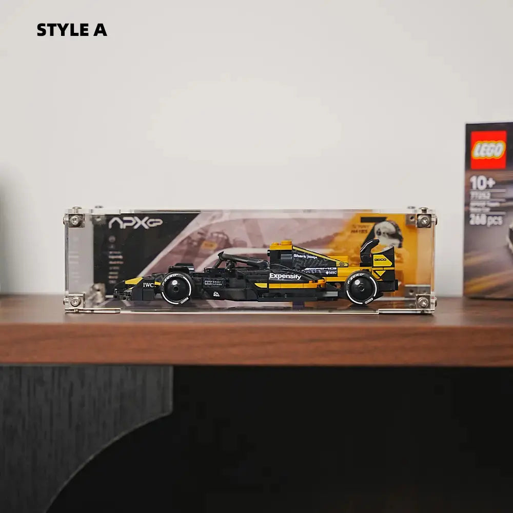 LEGO F1 Display Case for APXGP Team Race Car from The Movie (77252)