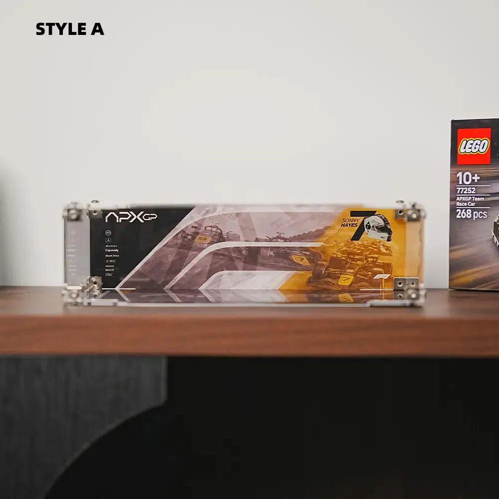 LEGO F1 Display Case for APXGP Team Race Car from The Movie (77252)
