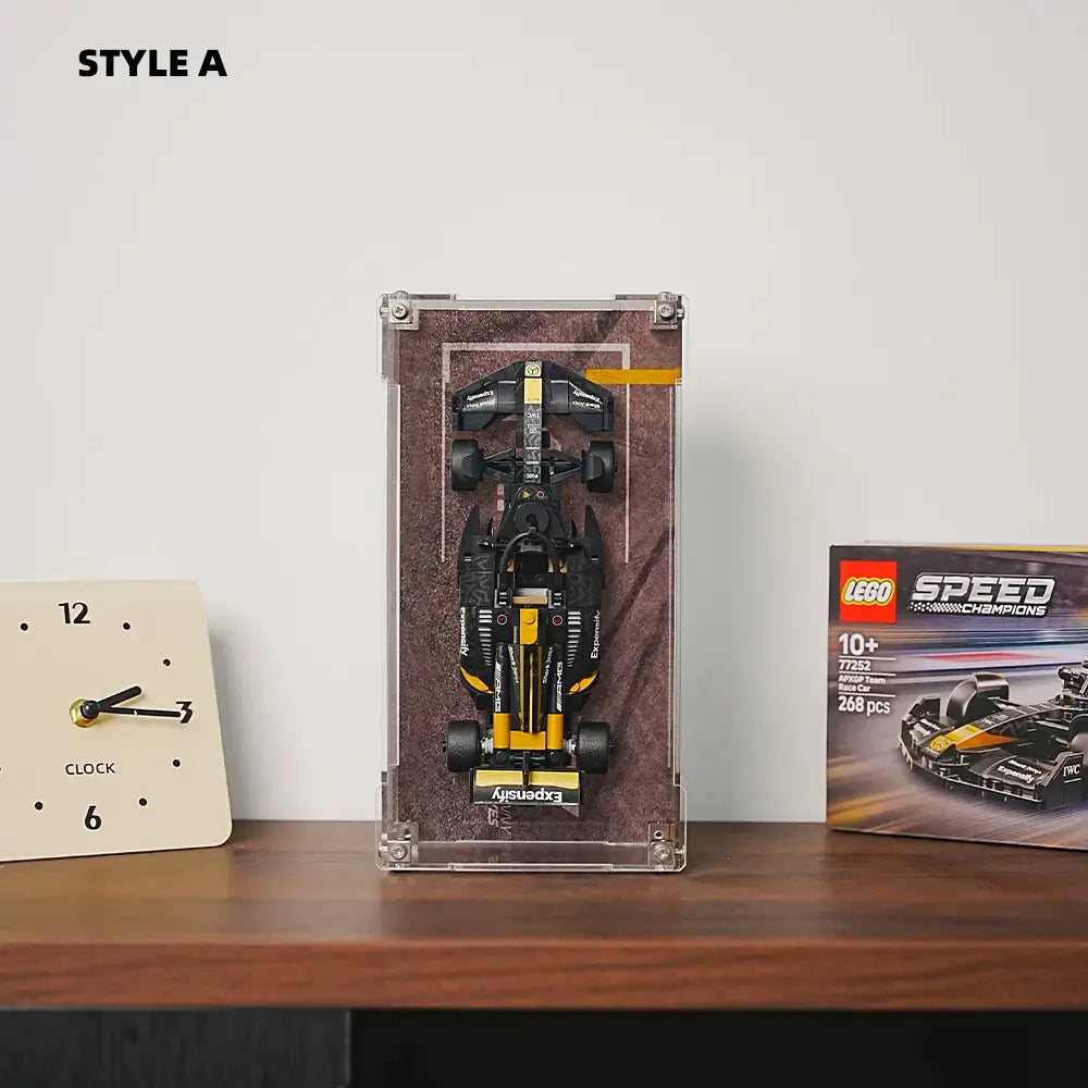 LEGO F1 Display Case for APXGP Team Race Car from The Movie (77252)