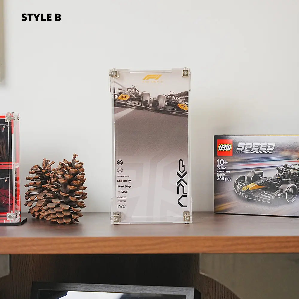 LEGO F1 Display Case for APXGP Team Race Car from The Movie (77252)