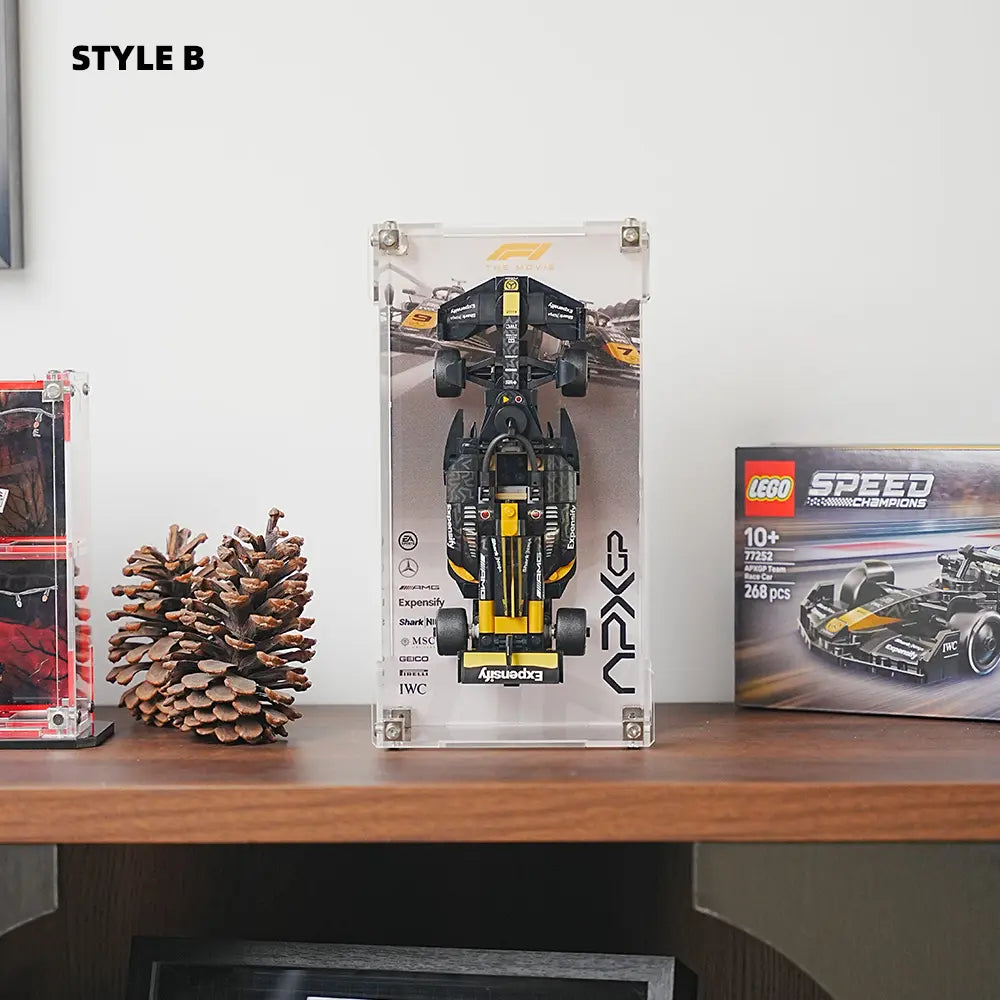 LEGO F1 Display Case for APXGP Team Race Car from The Movie (77252)