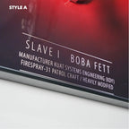 LEGO Display Frame for  STAR WARS Slave I (75060)