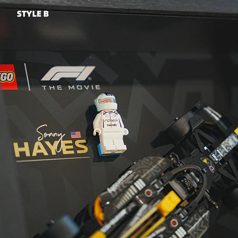 LEGO F1 Display Case for APXGP Team Race Car from The Movie (77252)