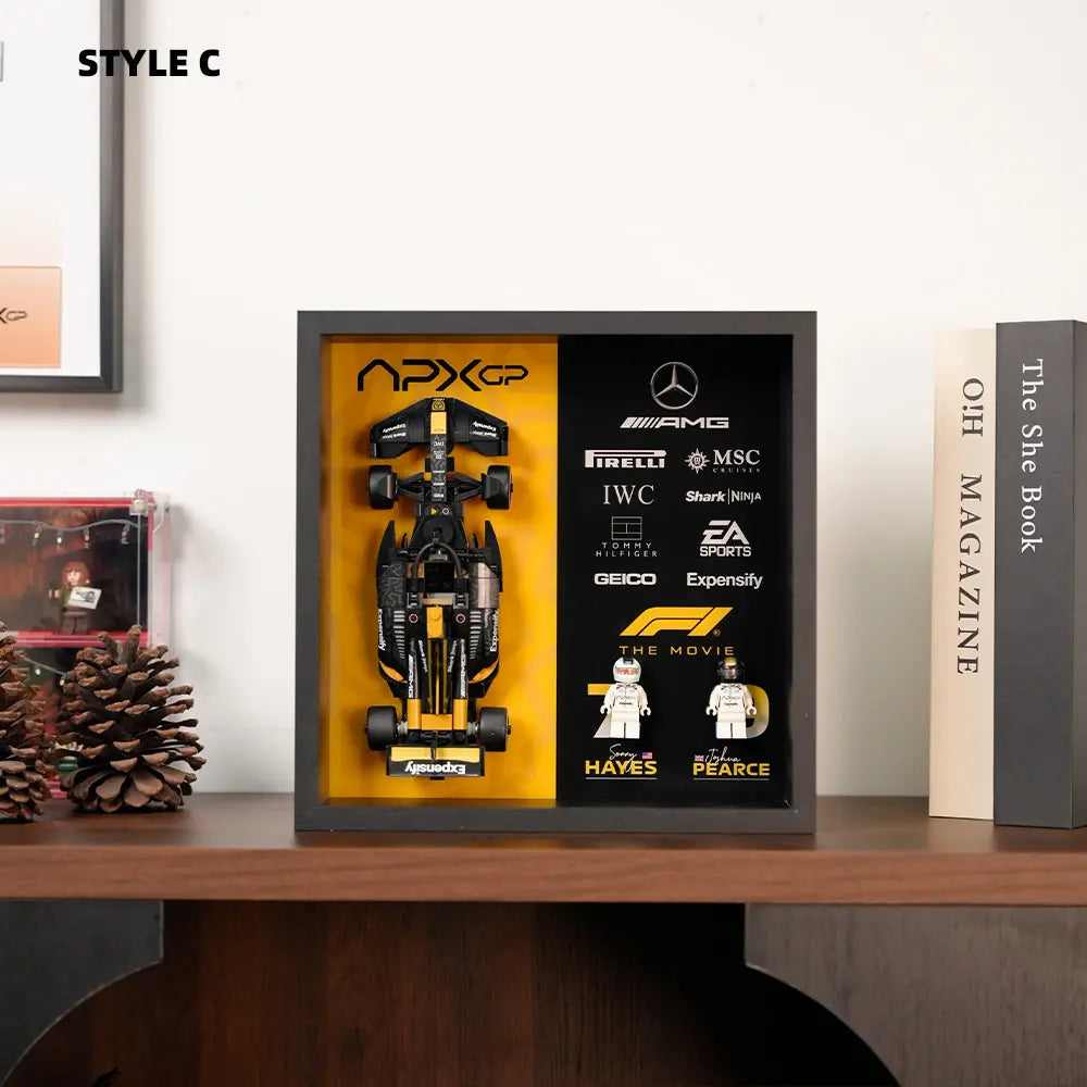 LEGO F1 Display Case for APXGP Team Race Car from The Movie (77252)