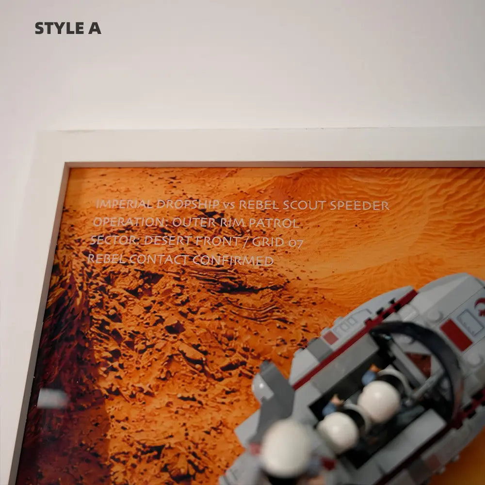 LEGO Display Frame for Imperial Dropship vs. Rebel Scout Speeder (40755)