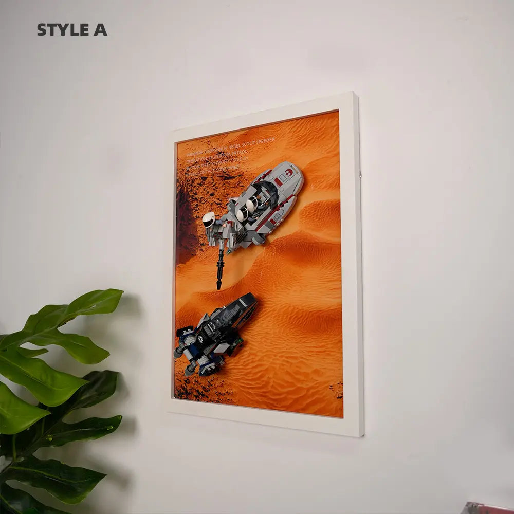 LEGO Display Frame for Imperial Dropship vs. Rebel Scout Speeder (40755)