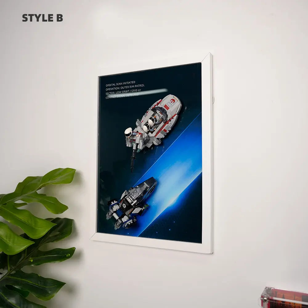 LEGO Display Frame for Imperial Dropship vs. Rebel Scout Speeder (40755)