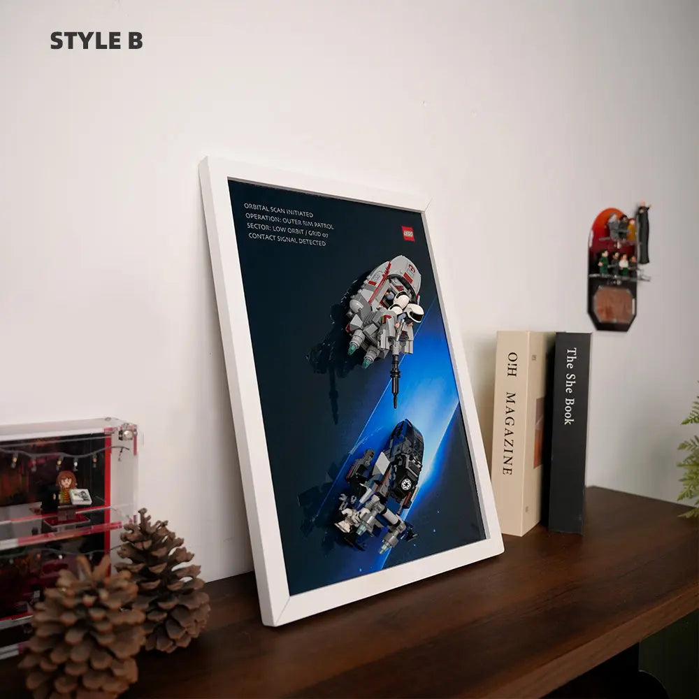 LEGO Display Frame for Imperial Dropship vs. Rebel Scout Speeder (40755)