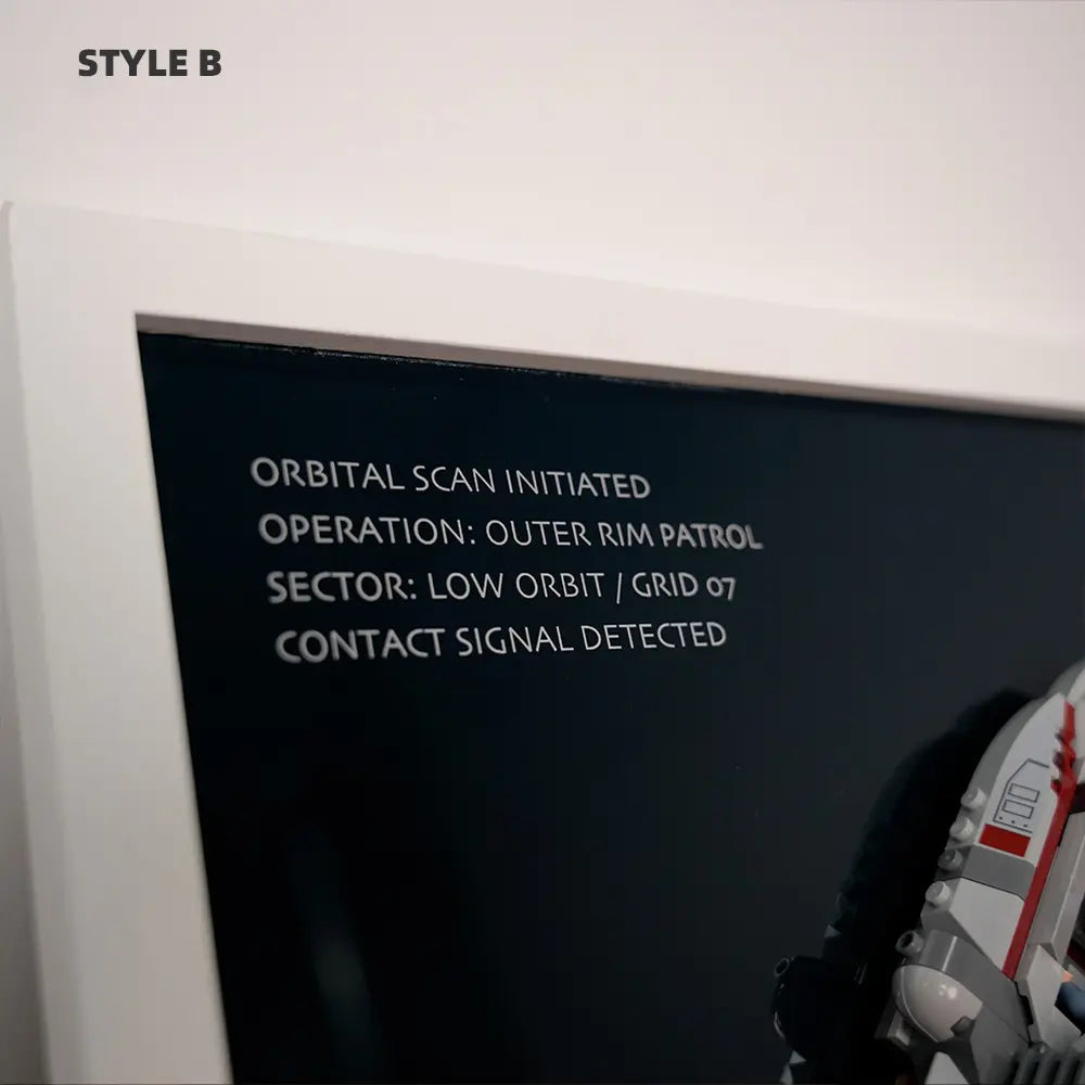 LEGO Display Frame for Imperial Dropship vs. Rebel Scout Speeder (40755)