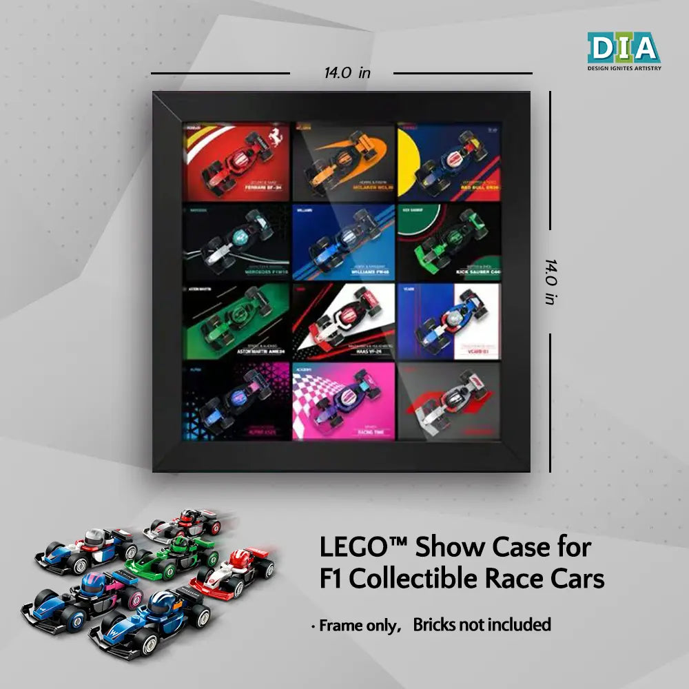 F1 Mini Display Case LEGO F1 Display Case for Race Cars 71049 – Dia Display Studio