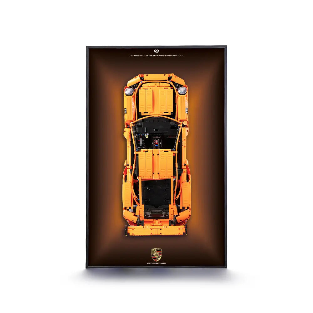 ともりん様H192_A1フレームシルバー LEGO™ Frame for Porsche 911 GT3 RS(42056)/christmas gift – dia-dia-dia