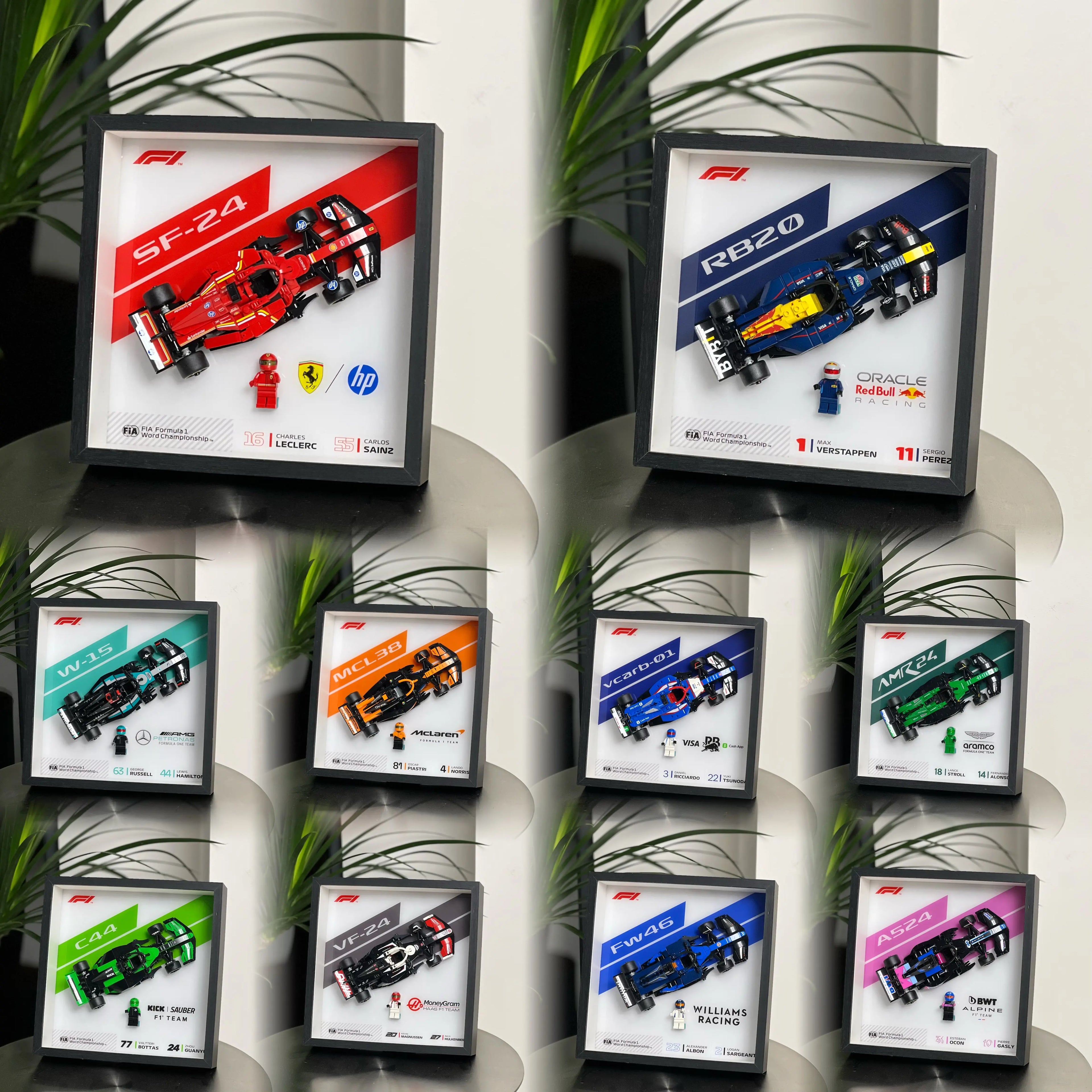 Boîte d'exposition LEGO™ Speed Champion F1 series