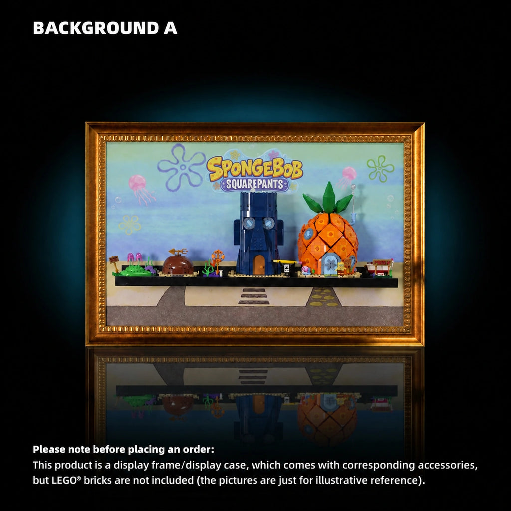 Wall Display Frame for LEGO® Icons SpongeBob SquarePants: Bikini Bottom (11386)