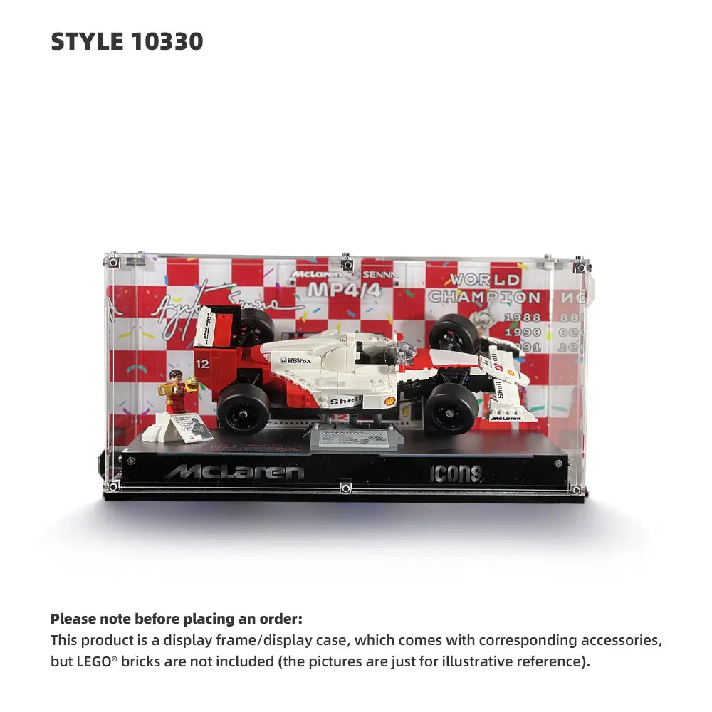 LEGO Display Case for Icons: F1 Legends (10330, 10353, 11375)
