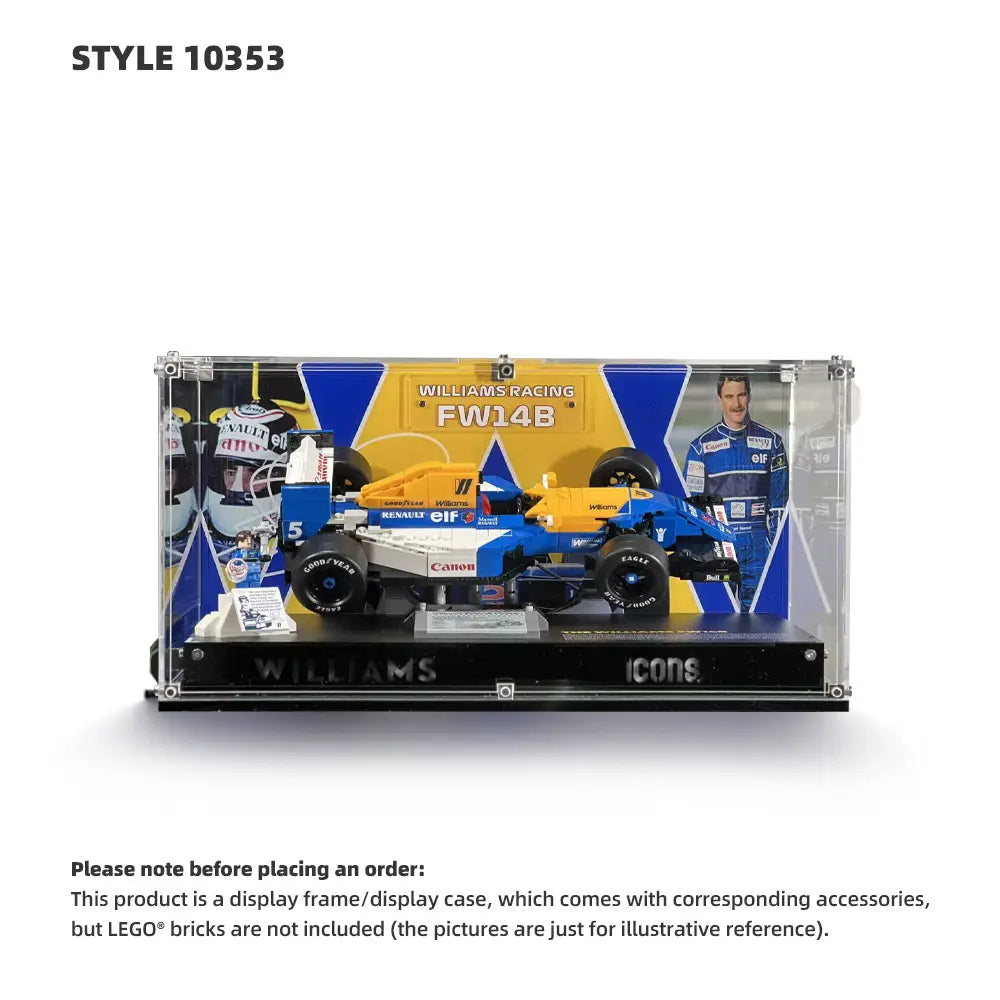LEGO Display Case for Icons: F1 Legends (10330, 10353, 11375)
