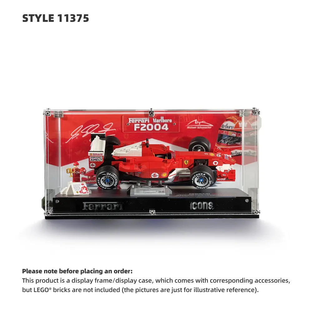 LEGO Display Case & Stickers for Icons: F1 Legends (10330, 10353, 11375)