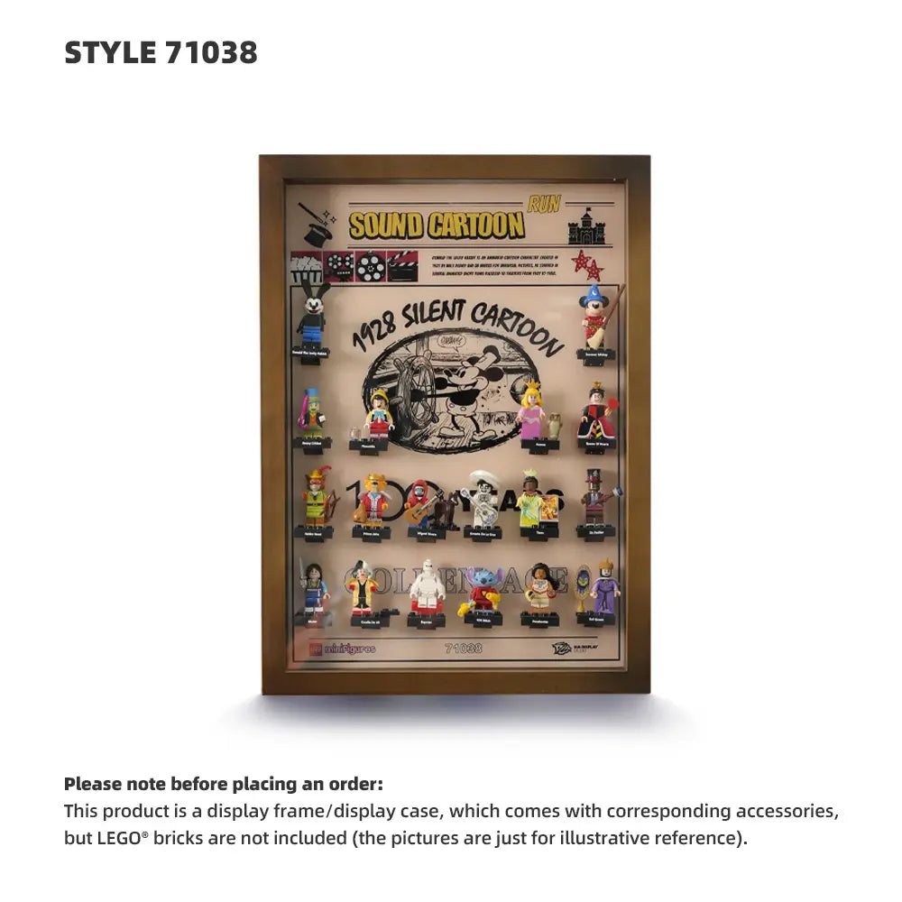 LEGO Display Case for Disney 100 Minifigures (71038)&(71024)&(71012)