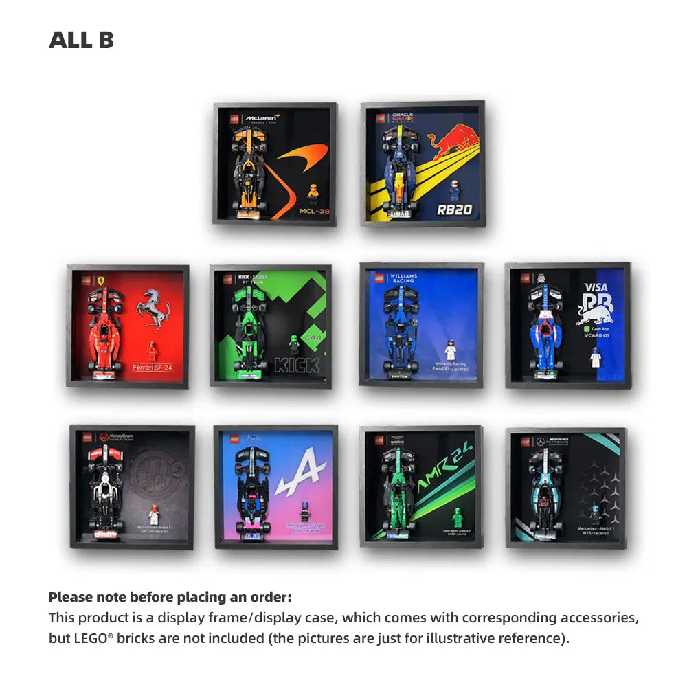 LEGO F1 Display Case for Speed Champions series 2025
