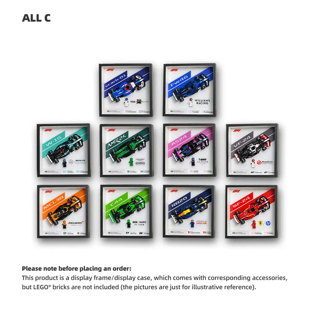 LEGO F1 Display Case for Speed Champions series 2025