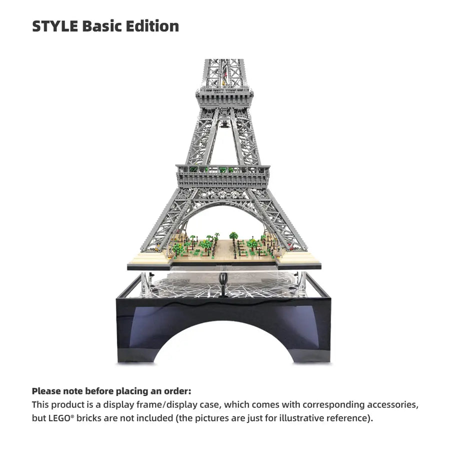 Floating display base for LEGO Eiffel Tower (10307), basic edition