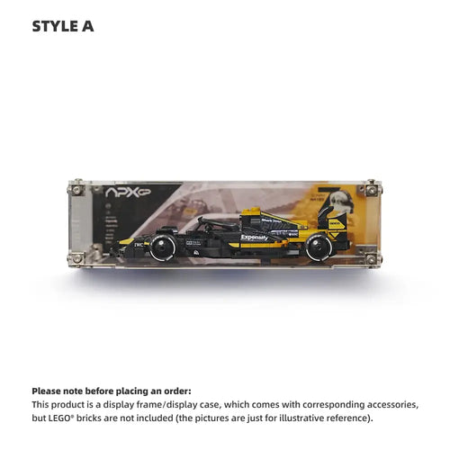 LEGO F1 Display Case for APXGP Team Race Car from The Movie (77252)