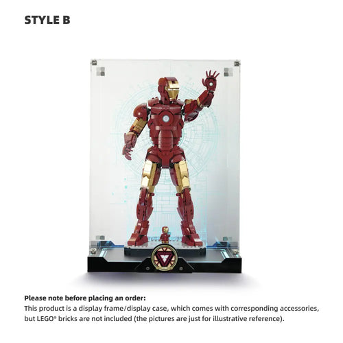 LEGO Display Case for Iron Man Mark 3 Collectors' Edition (76344)