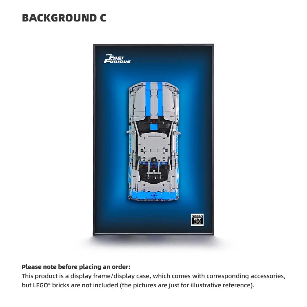 LEGO Display Frame for 2 Fast 2 Furious Nissan Skyline GT-R R34 Car (42210)