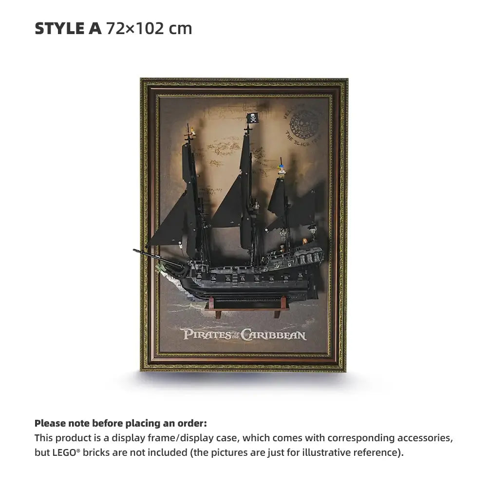 LEGO Black Pearl Pirate Ship Display Frame (10365) – Dia Display