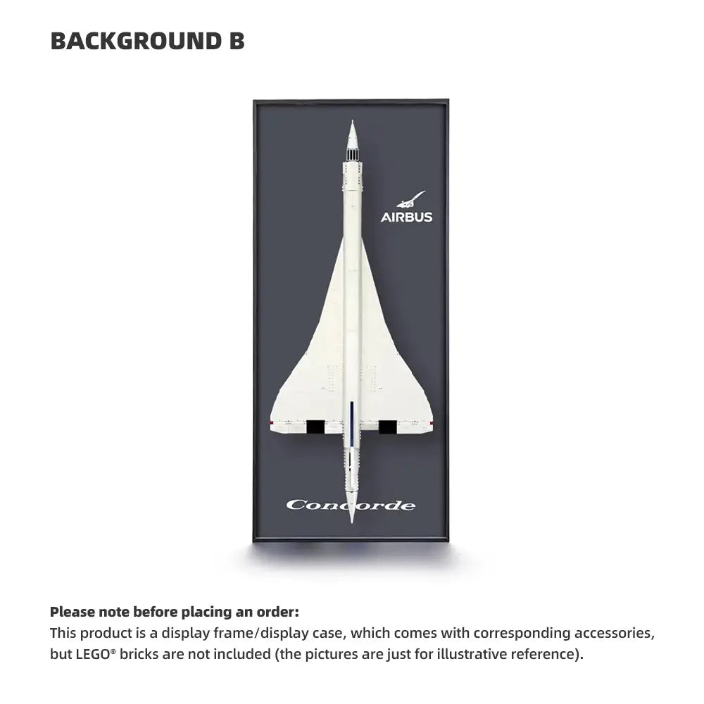 Cadre LEGO™ pour Concorde (10318) – Cadre Mural d’Exposition