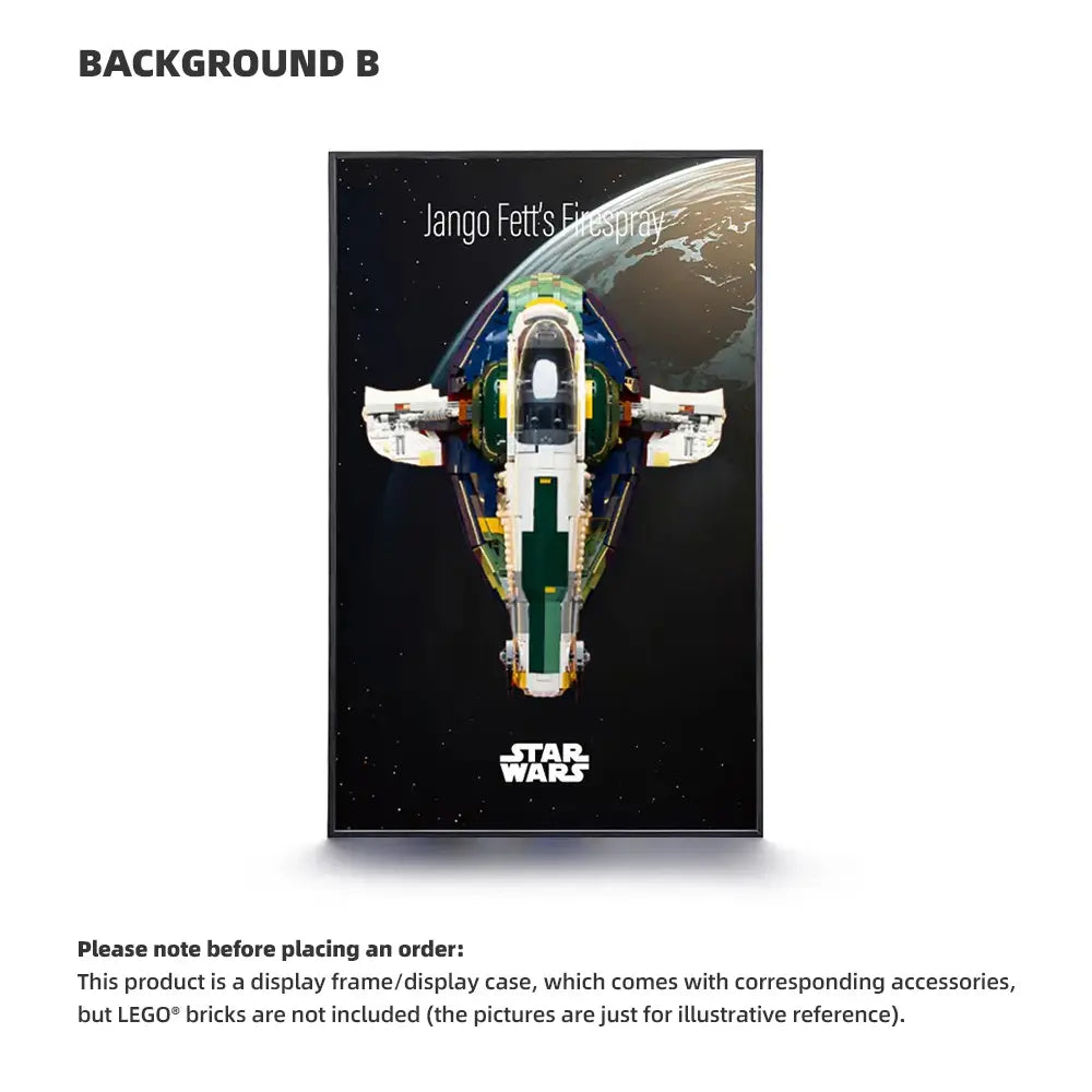 LEGO Display Frame for STAR WARS Jango Fett's Firespray-Class Starship (75409)