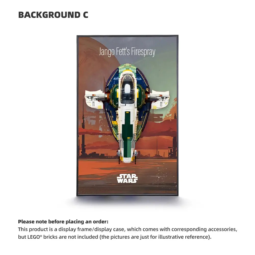 LEGO Display Frame for STAR WARS Jango Fett's Firespray-Class Starship (75409)