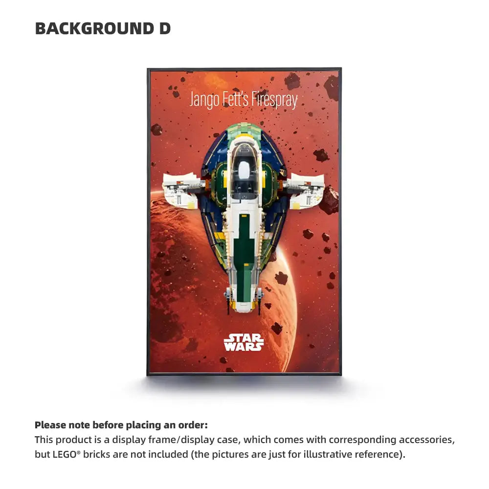 LEGO Display Frame for STAR WARS Jango Fett's Firespray-Class Starship (75409)