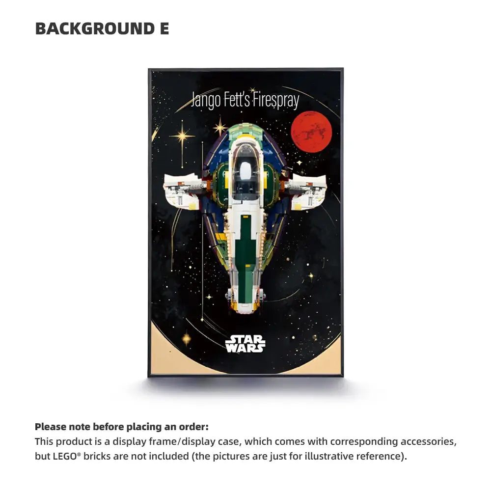 LEGO Display Frame for STAR WARS Jango Fett's Firespray-Class Starship (75409)