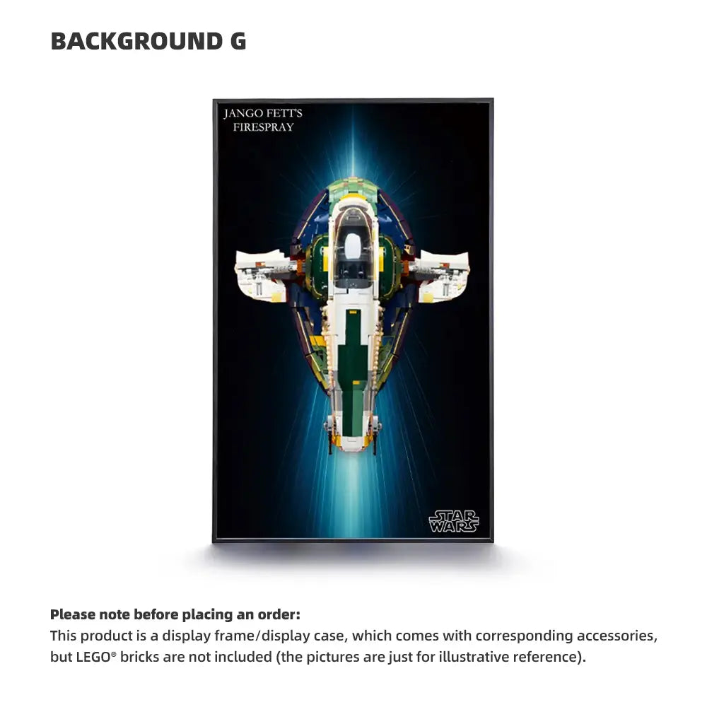 LEGO Display Frame for STAR WARS Jango Fett's Firespray-Class Starship (75409)