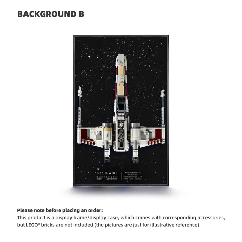 LEGO Display Frame for STAR WARS X-Wing Starfighter (75355)&(10240)
