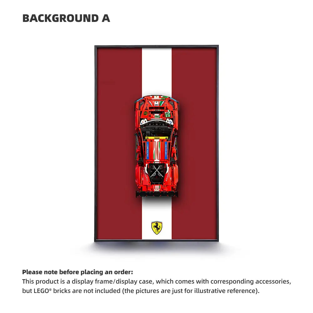 Auto-Wandmontagerahmen für LEGO® TECHNIC™ Ferrari 488 (42125)