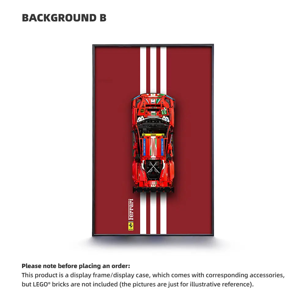 Auto-Wandmontagerahmen für LEGO® TECHNIC™ Ferrari 488 (42125)