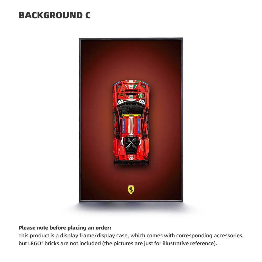 Auto-Wandmontagerahmen für LEGO® TECHNIC™ Ferrari 488 (42125)