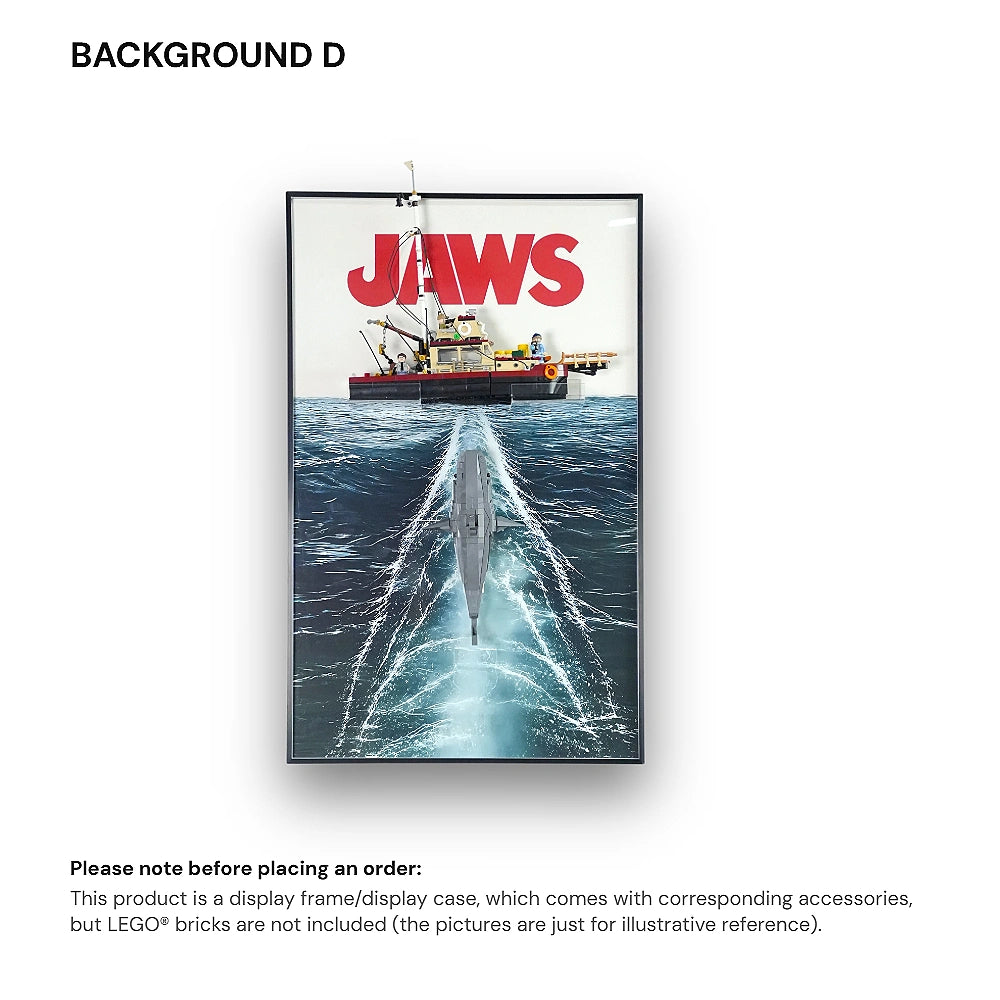 Wall Display Frame for LEGO® Ideas Jaws (21350)